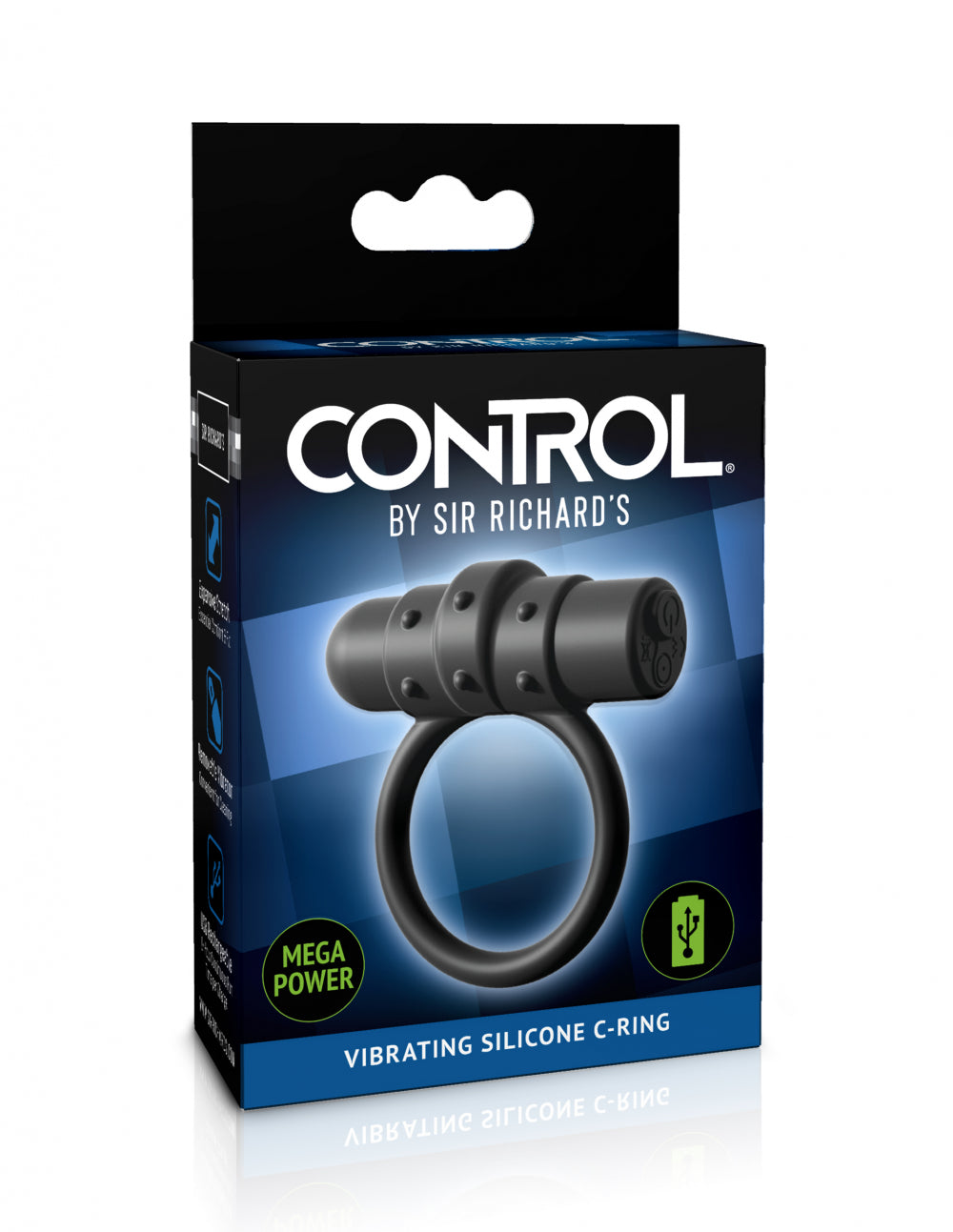 CONTROL by Sir Richard's Vibrating Silicone C-Ring