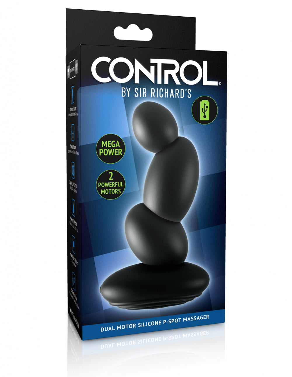 CONTROL by Sir Richard's Dual Motor Silicone P-Spot Massager