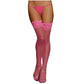 Lace Top Thigh High Hot Pink O/S