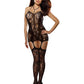 Lace & Fishnet Garter Black O/Sq