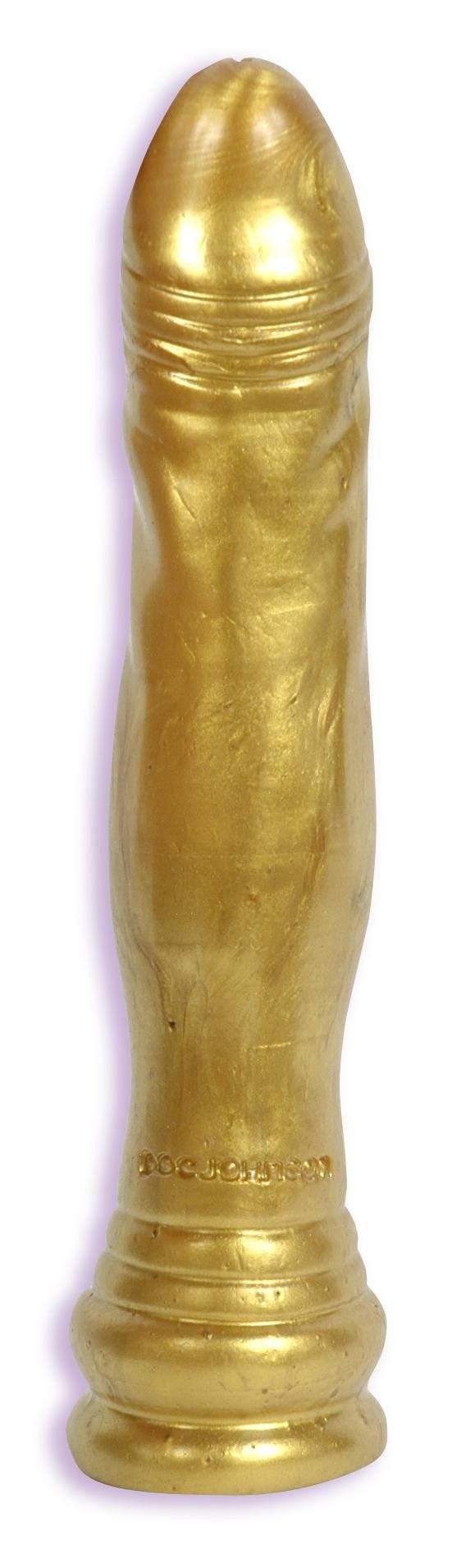 Radiant Gems 7.5 Inch Gold Dildo
