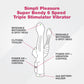 Simpli Pleasure Super Bendy 6 Speed Triple Stimulator Vibrator