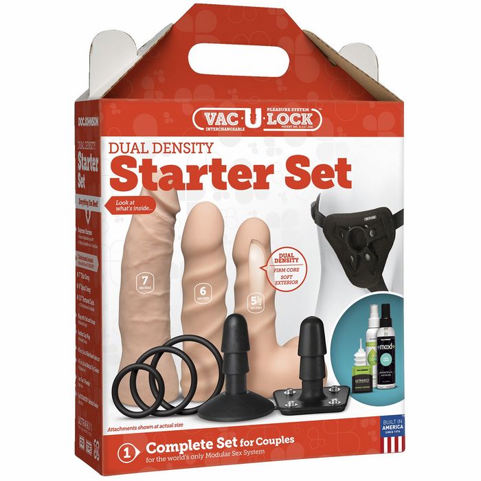 Vac U Lock Dual Density Starter Set Fun Innovative Strap On Harness & Kits