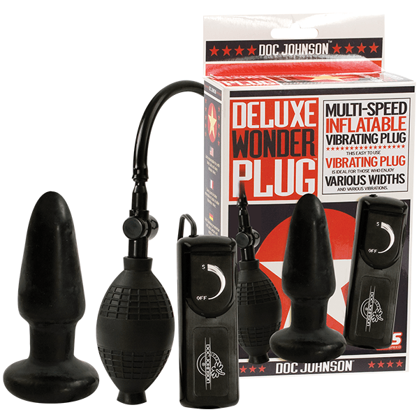 Doc Johnson Deluxe Wonder Vibrating Inflatable Butt Plug