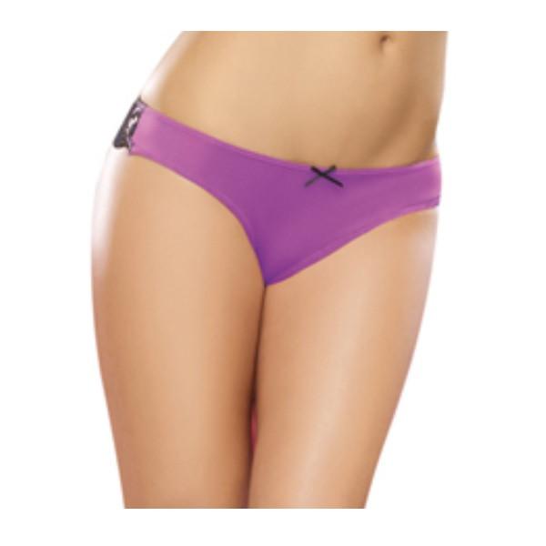 Cheeky Panty Medium Iris/ Black