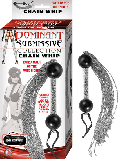 Dominant Submissive Collection Flexible Waterproof 16 inches Chain Whip