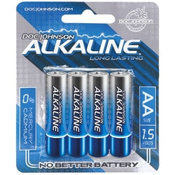 Doc Johnson AA Batteries 4 Pack