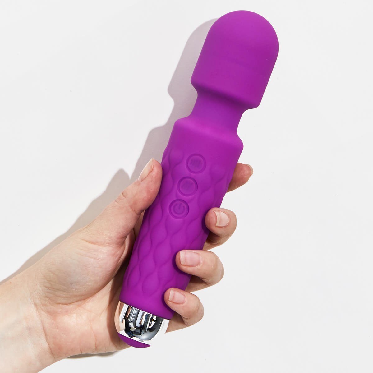 Simpli Pleasure 10 Function USB Rechargeable Silicone Wand Vibrator