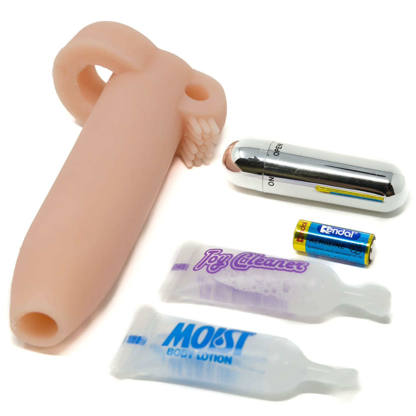 Real Feel Penis Enhancer With Mini Vibrator