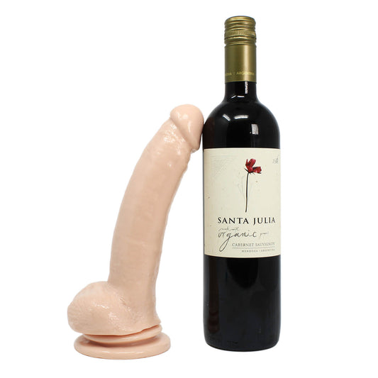 Basix 9 Inch Suction Cup Dildo