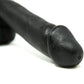 Basix Realistic Large Black ( Or White)  Dildo with Suction Cup 12 inch