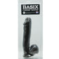 Basix Realistic Large Black ( Or White)  Dildo with Suction Cup 12 inch