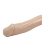 Basix Realistic Large Black ( Or White)  Dildo with Suction Cup 12 inch