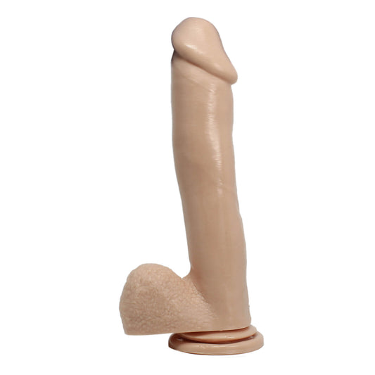 Basix Realistic Large Black ( Or White)  Dildo with Suction Cup 12 inch