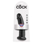 King Cock Ultra Realistic 9 Inch Black Dildo With Suction Cup