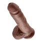 King Cock Ultra Realistic 8 Inch Suction Cup Dildo With Balls