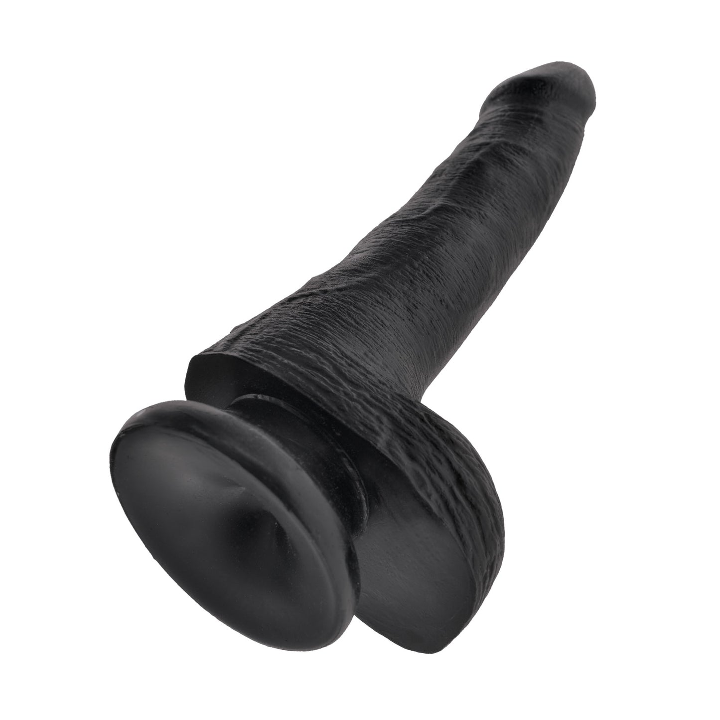 King Cock Ultra 6 Inch Suction Cup Realistic Black Dildo w/ Balls