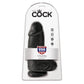 King Cock Ultra Realistic Chubby Black 9 Inch Suction Cup Dildo With Balls