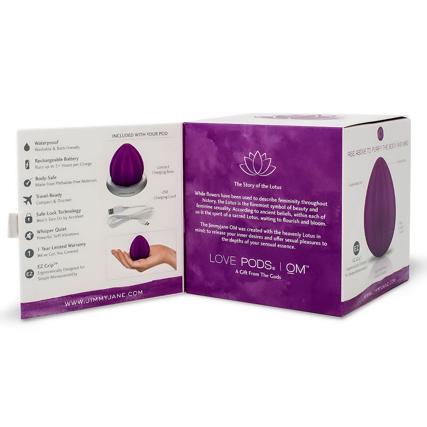 Jimmyjane Love Pods OM Rechargeable Waterproof Clitoral Vibrator