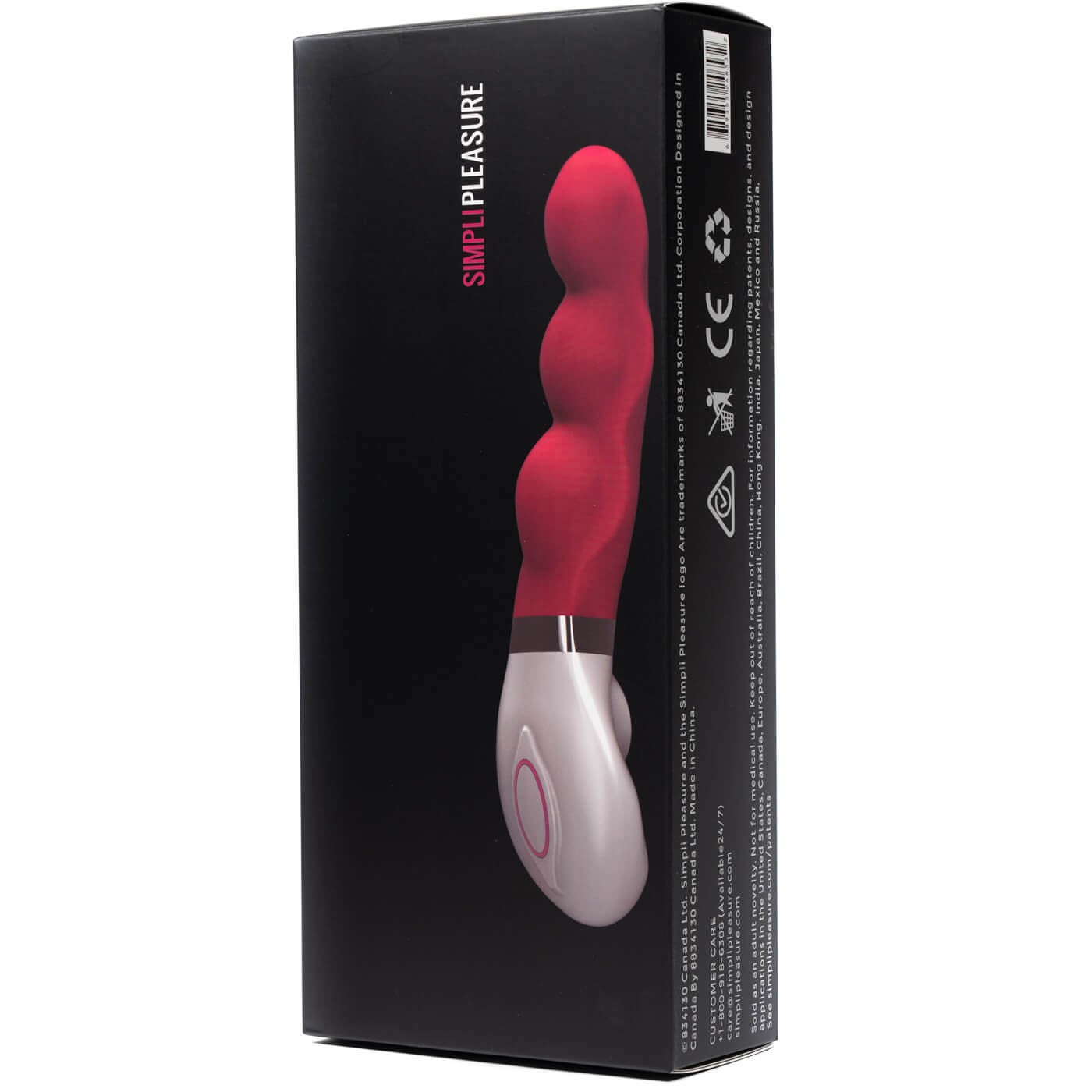 Simpli Pleasure 10 Speed Triple Beaded USB Waterproof Vibrator