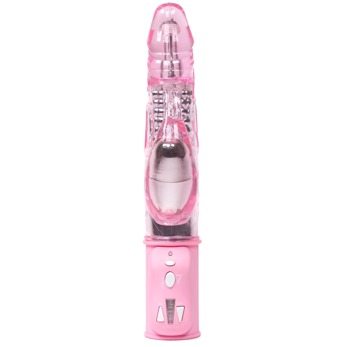 Double Delight Beaded 13 Function Rotating Rabbit Vibrator