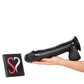 Basix Realistic Large Black ( Or White)  Dildo with Suction Cup 12 inch