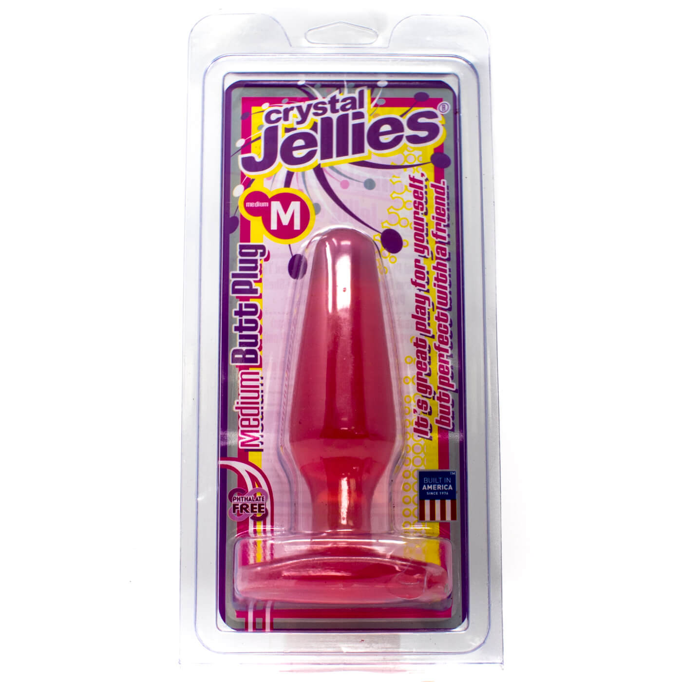 Doc Johnson Crystal Jellies Medium 5 Inch Butt Plug