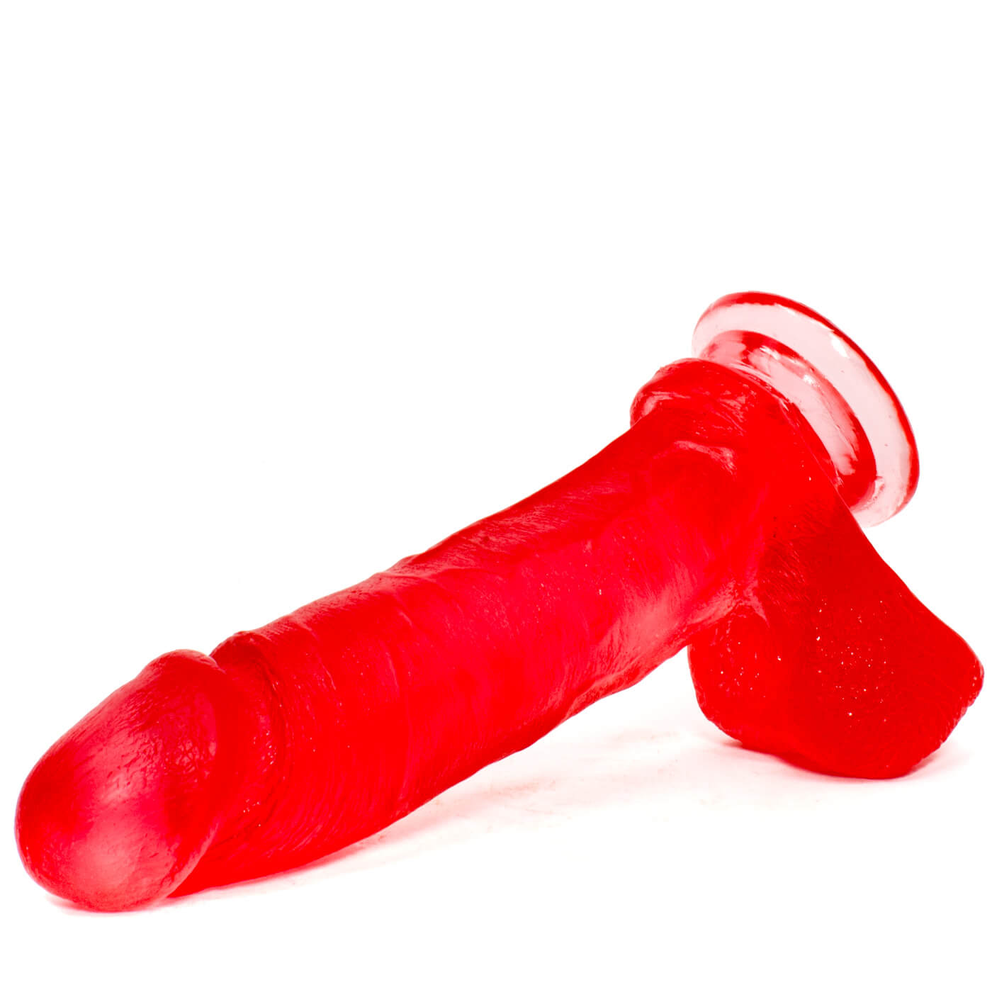 Crystal Jellies 8 Inch Ballsy Cock in Pink