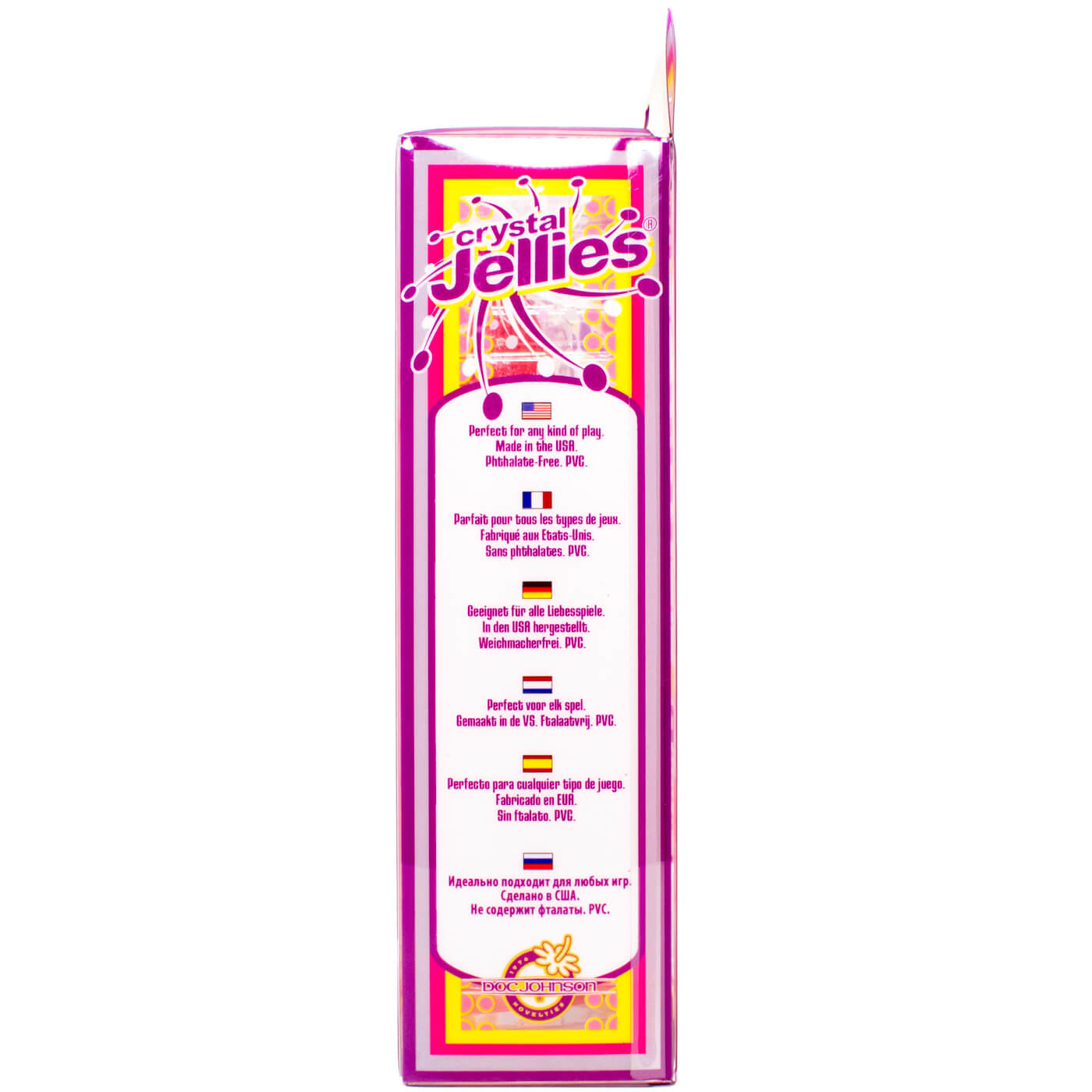 Crystal Jellies 8 Inch Ballsy Cock in Pink