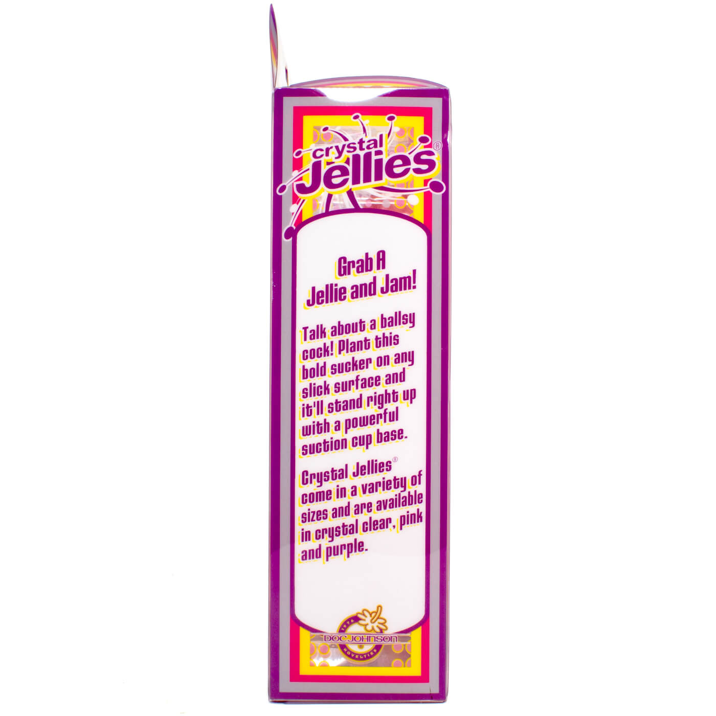 Crystal Jellies 8 Inch Ballsy Cock in Pink