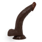 Real Skin Whoppers 8 Inch Huge Black Dildo by Nasstoys