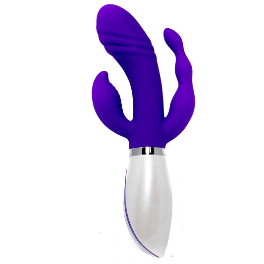 Disco Triple Play G-Spot Anal Clitoral USB Rechargeable Waterproof Vibrator