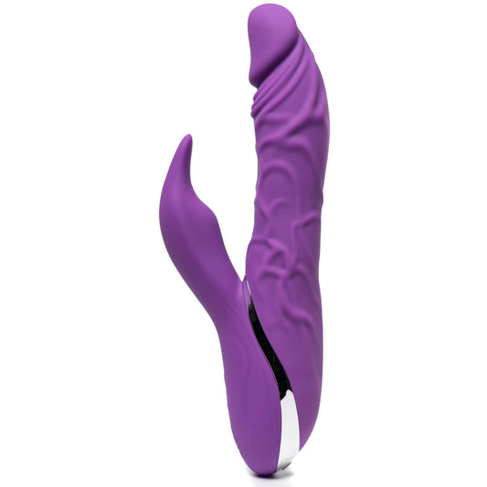 DUALITY 10 Function Rotating Rechargeable Dual Motor Realistic G-Spot Rabbit Vibrator