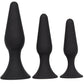 Backdoor Bliss 3 Size Silicone Suction Cup Butt Plug Anal Training Set