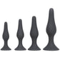 Backdoor Bliss 4 Size Silicone Suction Cup Butt Plug Training Set