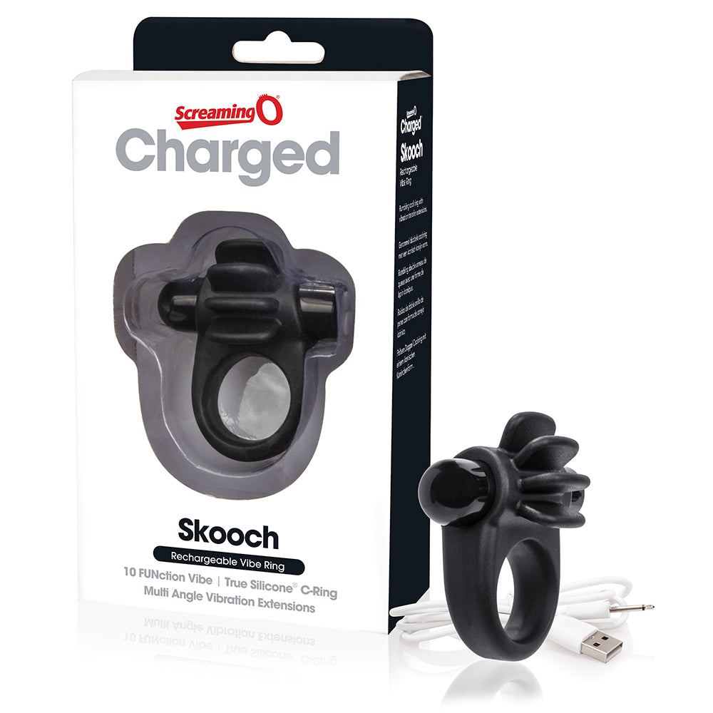 Screaming O Charged Skooch Ring 10 Function Rechargeable Vibrating Cock Ring