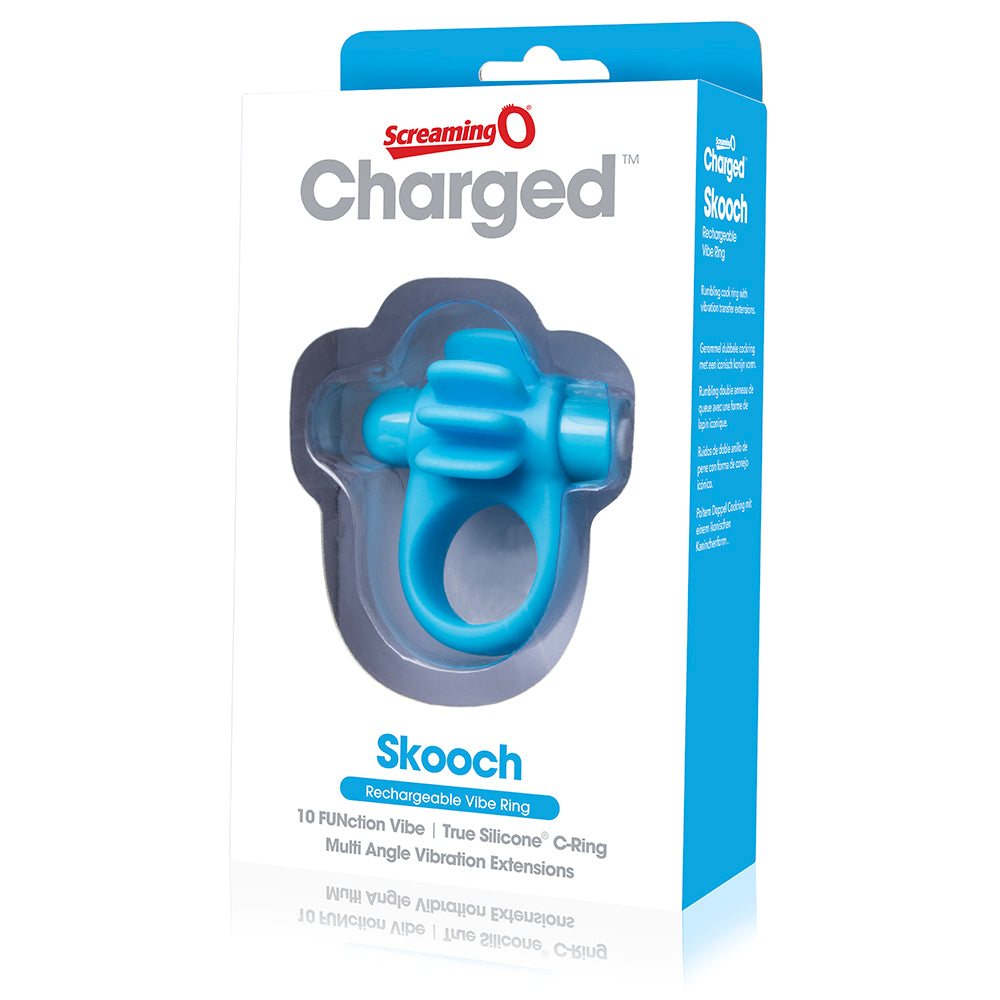 Screaming O Charged Skooch Ring 10 Function Rechargeable Vibrating Cock Ring