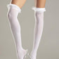 Sheer Thigh W/Garter Lace Ruffle Top