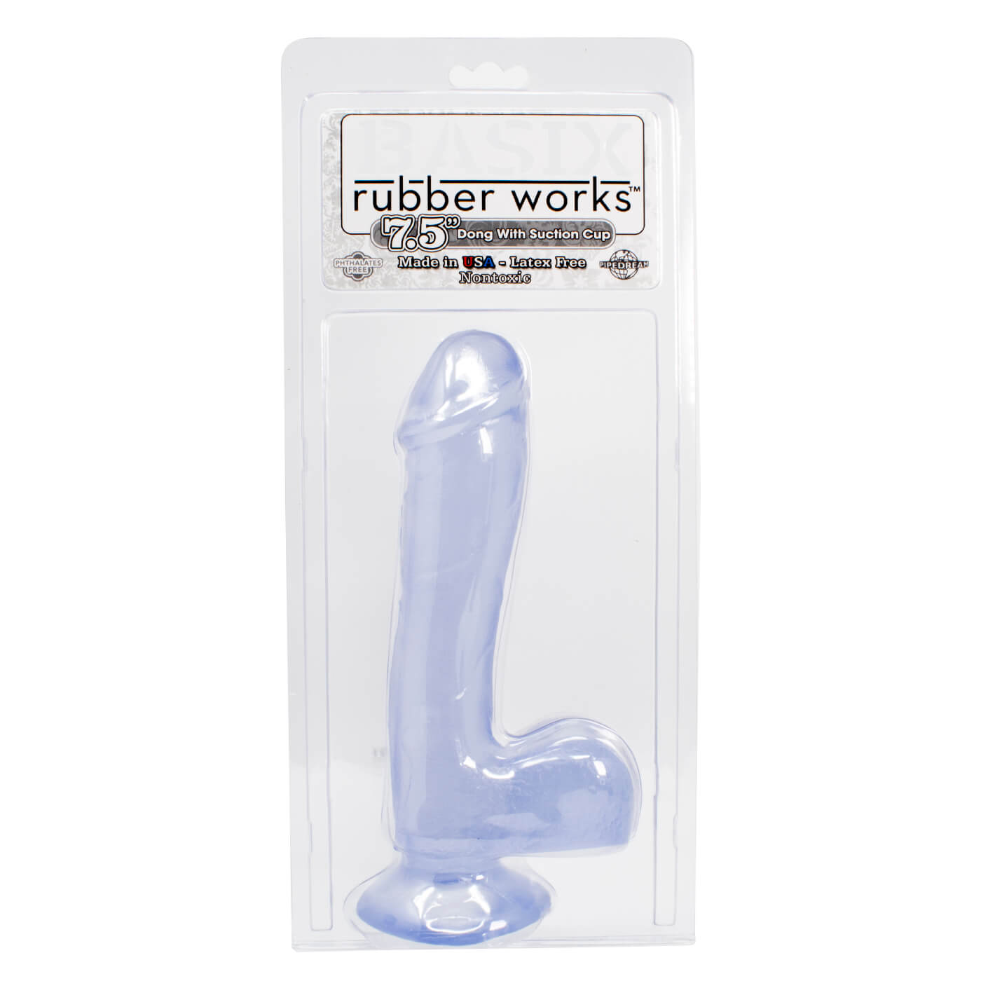 Basix 7.5 Inch Suction Base Dildo