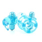 Double Trouble Vibrating Support System in Blue by  California Exotics -  - 3