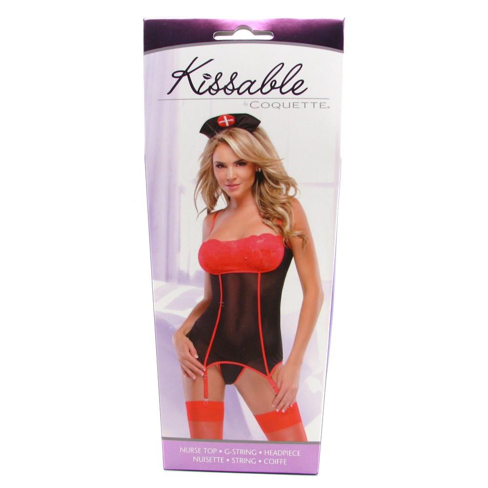 Kissable Black Nurse Lingerie Set by  Coquette Lingerie -  - 3