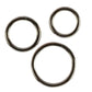 Silver Cock Ring 3 Piece Set by  California Exotics -  - 1
