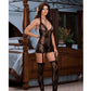 Dreamgirl Black Diamond Stretch Lace Halter Dress Set by  Dream Girls -  - 3