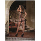 Opaque Fence Net Garter Dress Black O/S