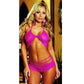 Dreamgirl Stretch Lace Bra and Strappy Short Set by  Dream Girls -  - 2