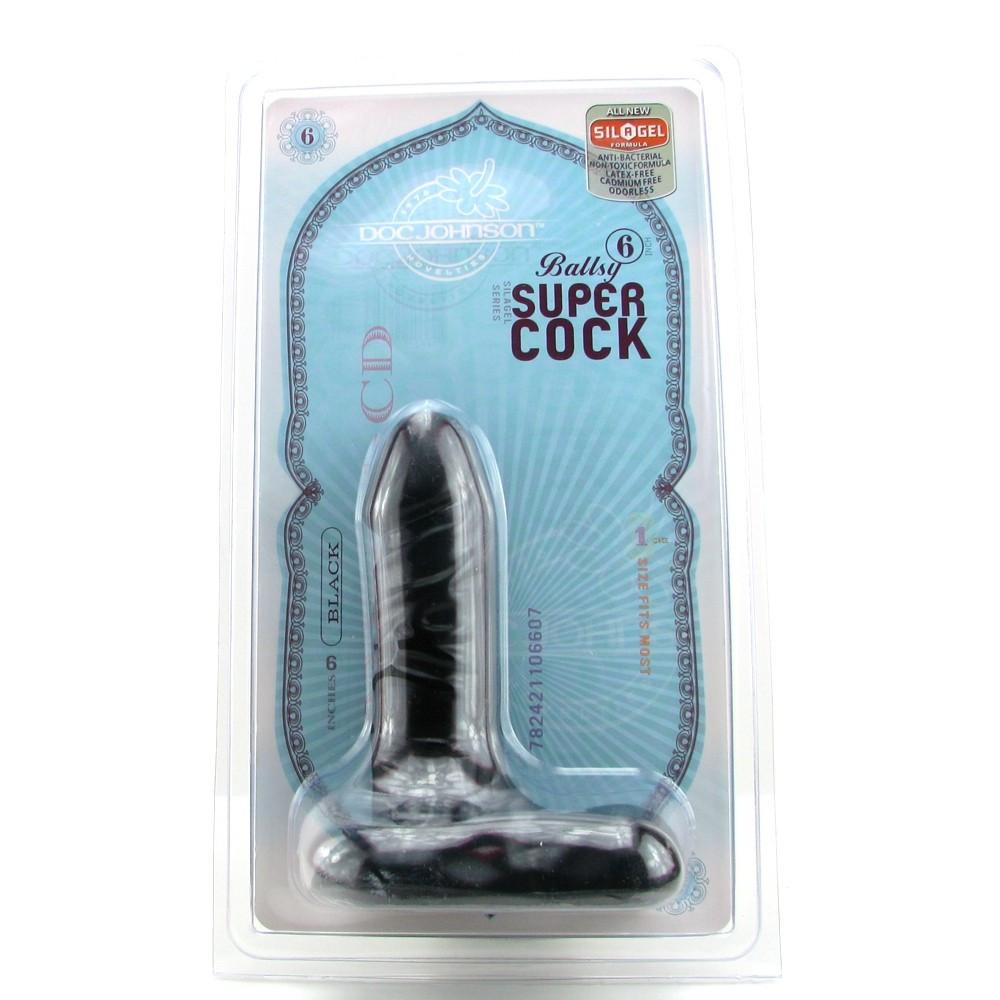 Doc Johnson Ballsy Black 6 Inch Supercock by  Doc Johnson -  - 5