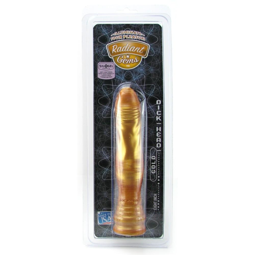 Radiant Gems 7.5 Inch Gold Dildo by  Doc Johnson -  - 5