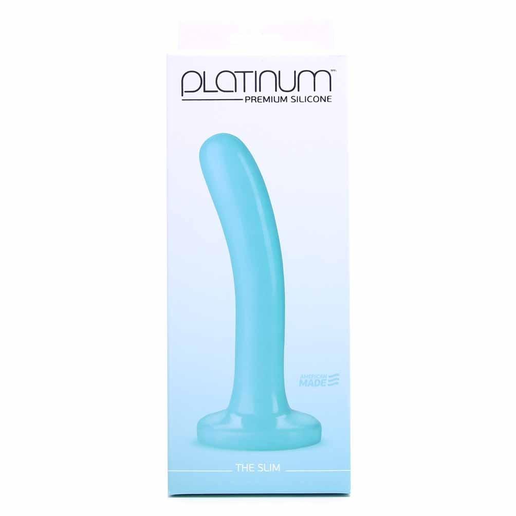 Doc Johnson Platinum Silicone Slim 6 Inch Dildo