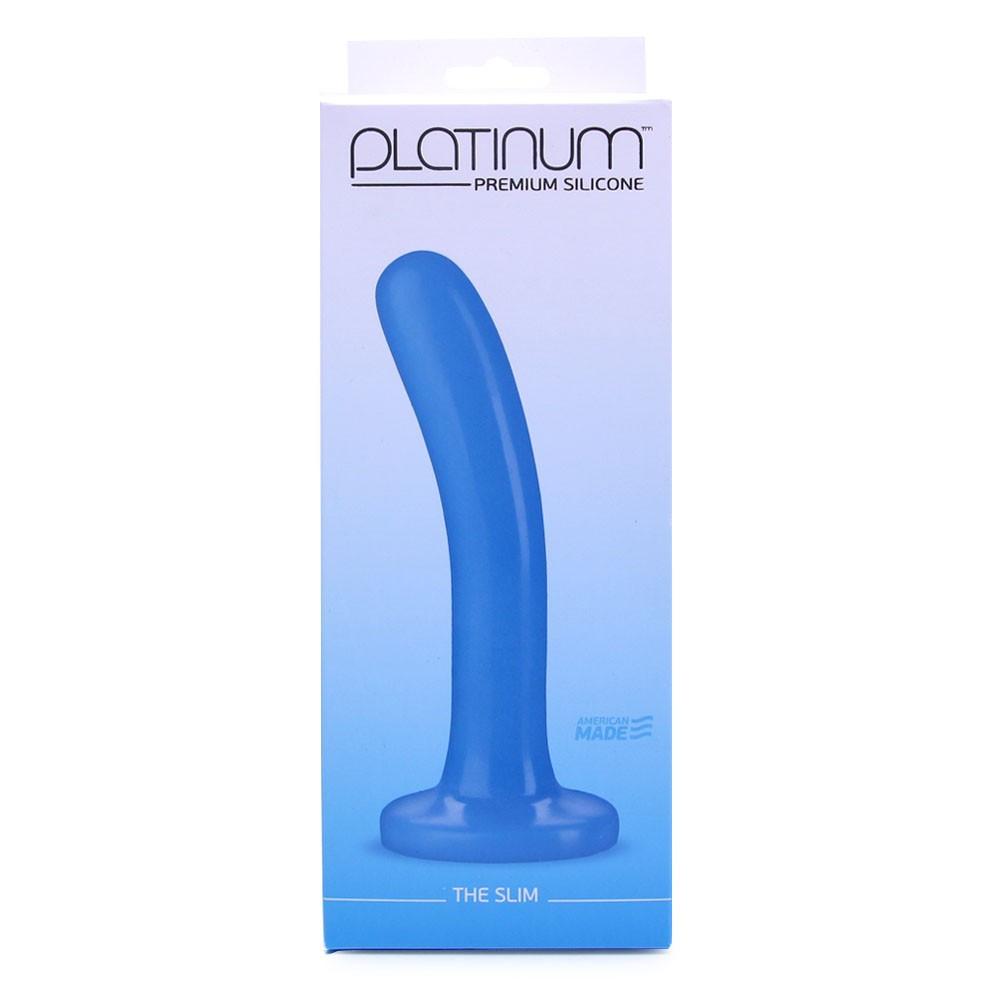 Doc Johnson Platinum Silicone Slim 6 Inch Dildo