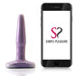 Iridescent Small Butt Plug in Purple